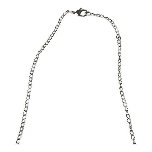 Dandelion Flower Necklace Wish Silver Tone Chain Pendant Preserved White Women's - Picture 6 of 7